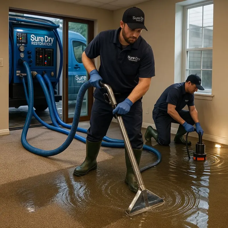 Water Extraction and Removal process in West Monroe, MI